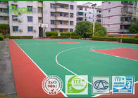 Basketball Sport Court Surface Plastic Coating PU Rubber Material , Seamless Design