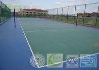 Non Toxic Fadeless Sport Court Surface , Outdoor Rubber Flooring For Basketball Court