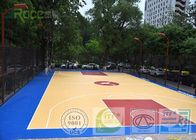 IAAF Anti - ultraviolet Maple Outdoor Basketball Court Flooring Material For School Playground / Stadium