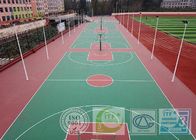 Green Grass Silicon PU Outdoor Sports Field Surface Excellent Slip Resistance