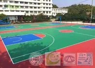 Outdoor Basketball Sport Court Field Flooring Easy To Construct , IAAF / ITP Certificate