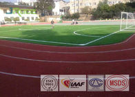 Polyurethane Track And Field Surface , High School Synthetic Track For Running