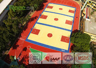 Colorful EPDM Rubber Running Track Surface , Outdoor Running Track Flooring