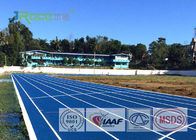 Spray Coating Rubber Running Track Material , Blue Athletics Track For Formal Competition