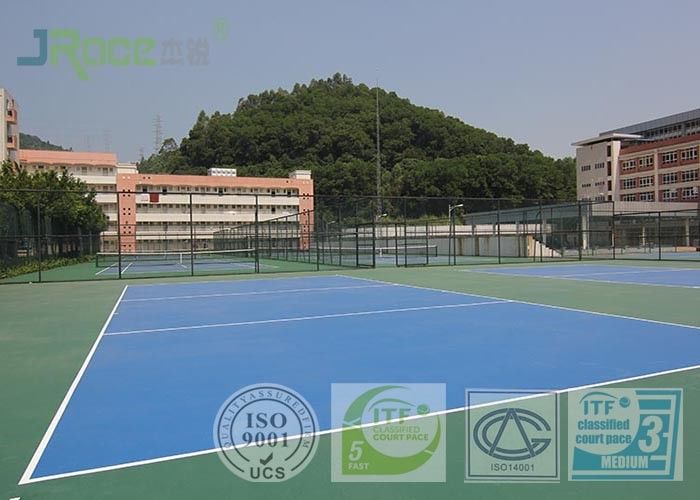 Basketball Badminton Acrylic Sports Surface , Multi Use Sports Court Hard Flooring