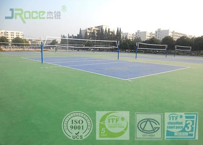Acrylic Tennis Court Surface 2-7 Mm Thickness , Reducing Injury To Athletes