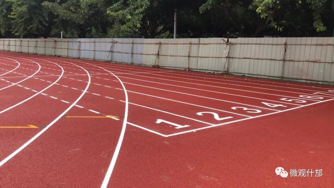 Dark Red Color Sandwiched Athletics Running Track With 19mm Thickness IAAF Certified