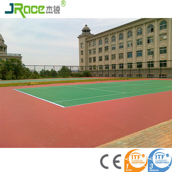 Customized Blue Surface Outdoor Sport Court Flooring For Tennis Game